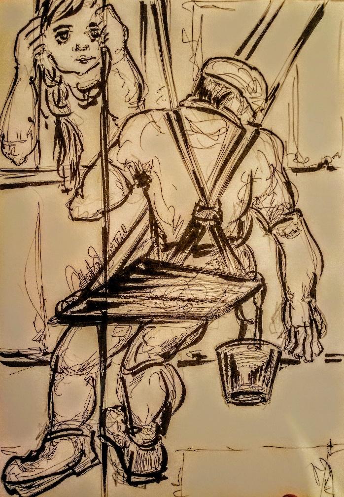 Dhrupadi Ghosh, Untitled, Ink on paper, 2019