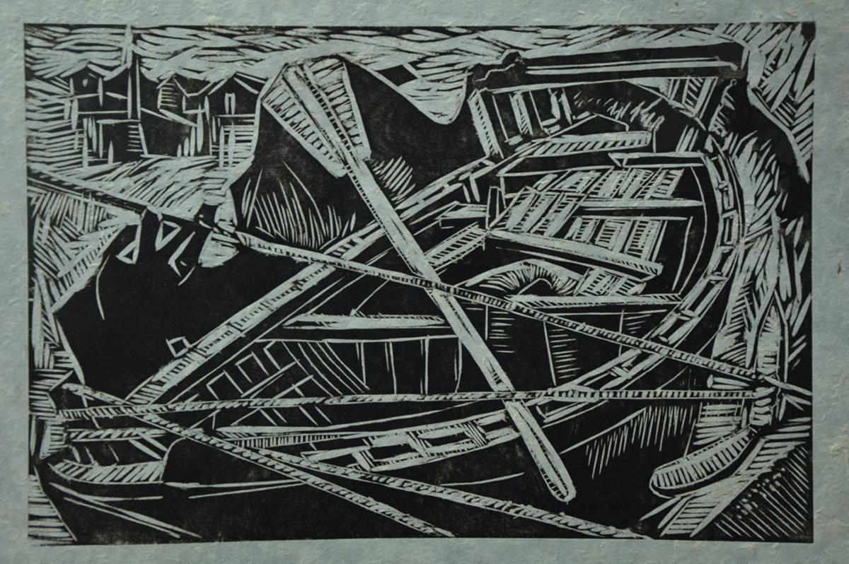 Vinayak Bhattacharya, Boat from Ghojadanga, Ichamati River